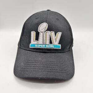 EUC Caesars Rewards Black Super Bowl 54 LIV Adjustable Cap
